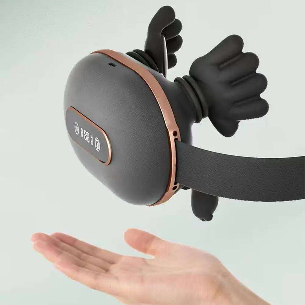 4D Kneading Neck Massager with Real Hand Feel Heated Compression 3 Levels Intensity Cordless for Home and Office Use 26Y0307