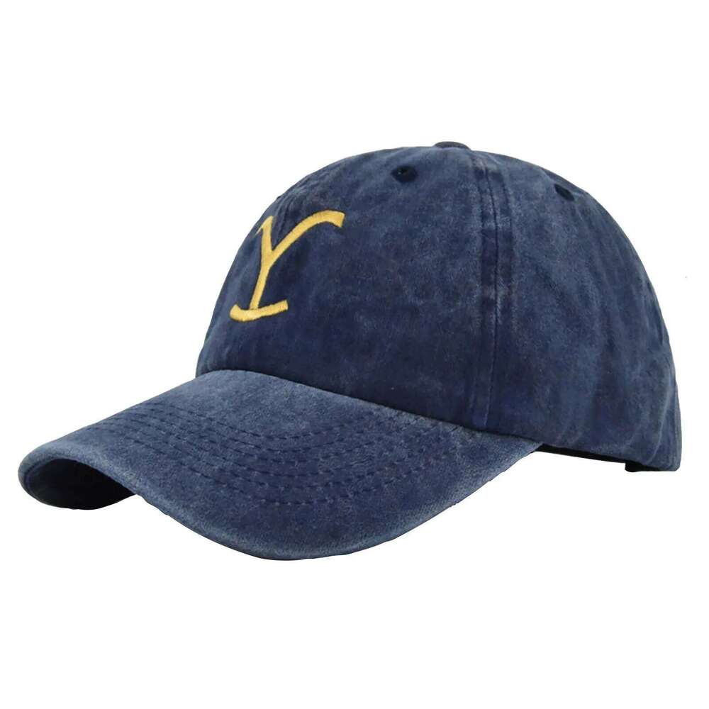 Yellowstone Dutton Ranch Cross Ponytail Baseball Distressed Outdoor Embroidery Sunscreen Hat Solid Color Cap Sun Summer Y260304