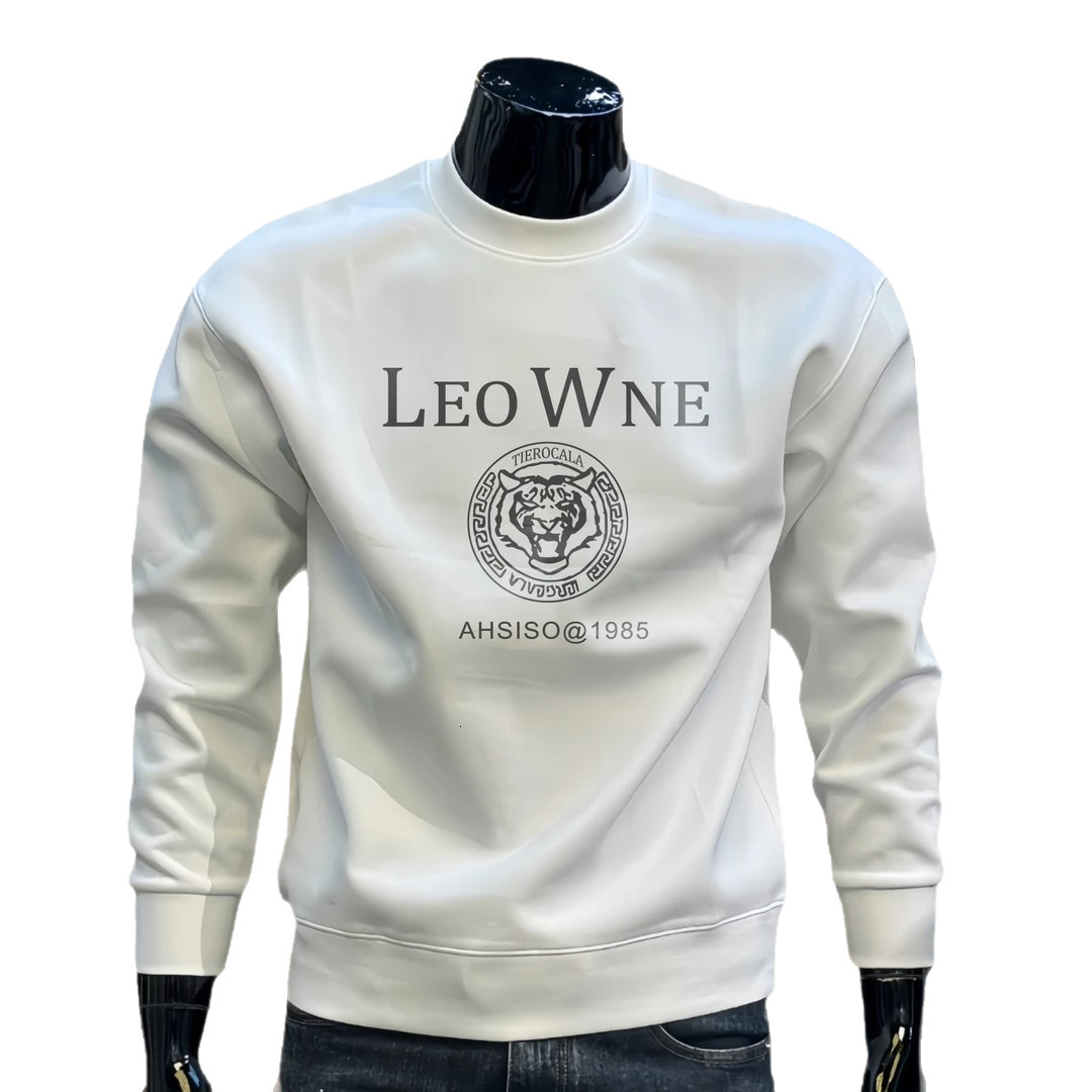 Luxury Brand Designer Clothes American Style Heavyweight Crew Neck Sweatshirt For Men, Autumn And Winter Trendy Brand, Cool And Versatile Men's F
