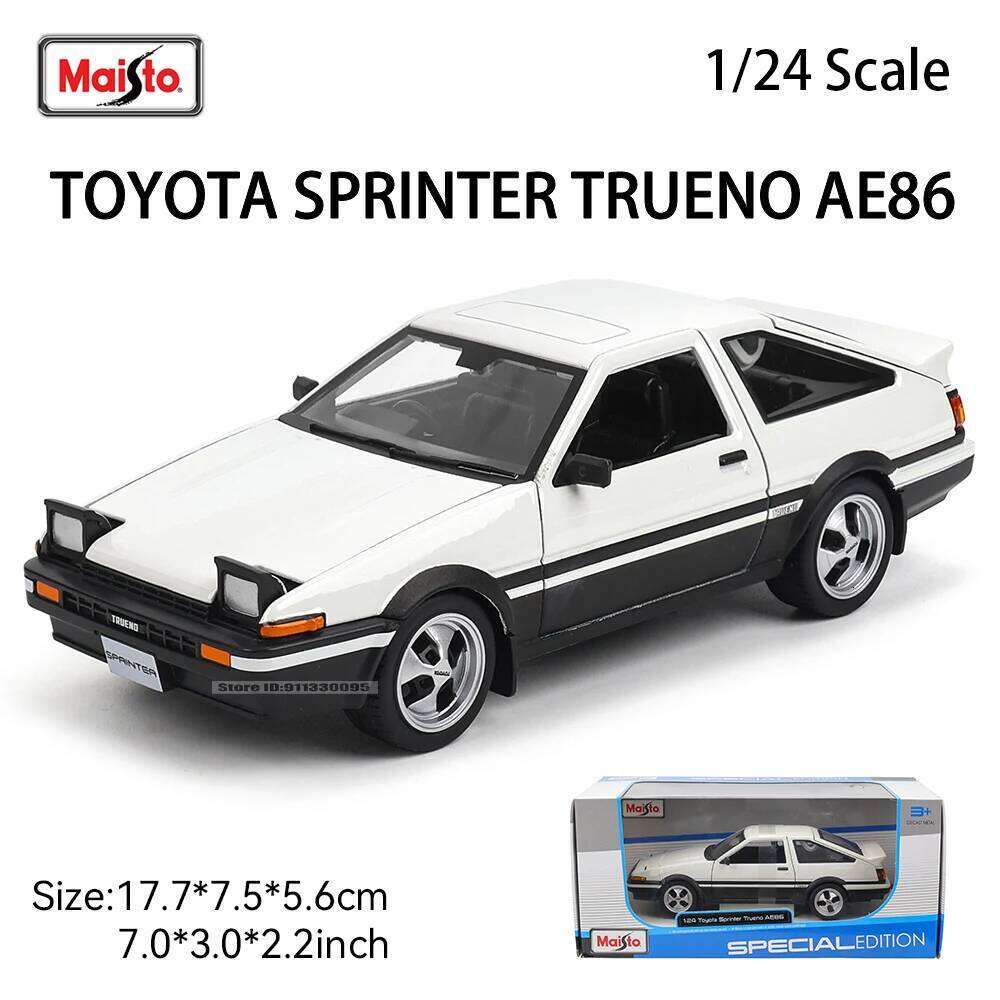 Maisto 1:24 Toyota Sprinter Trueno AE86 simulation alloy car model crafts decoration collection toy tool gift birthday present Z260307