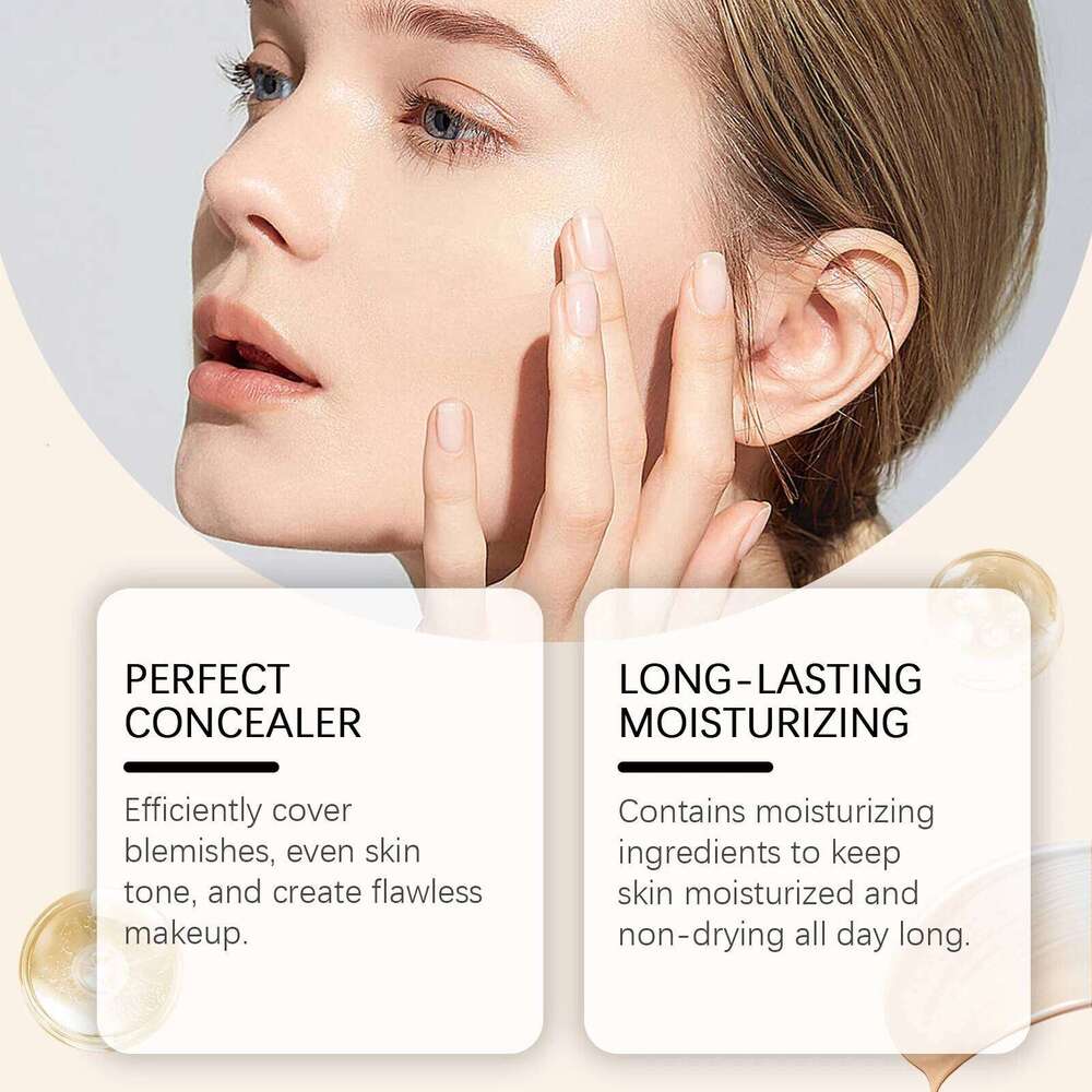 Color Changing Foundation Light Sunscreen Serum SPF 50 Concealer Full Coverage Moisturizing Face Makeup Base Cosmetics 26L0306