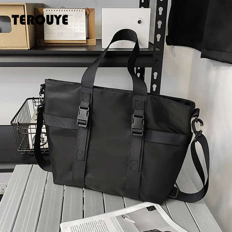 HOCODO Waterproof Travel Handbag Large Capacity Ladies Messenger Solid Color Female Crossbody Nylon Shoulder Bag Women TEROUYE