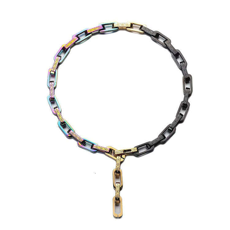 New European American Trend Titanium Steel Square Cuban Chain High-Quality Punk Metal Style Necklace and Bracelet Customization