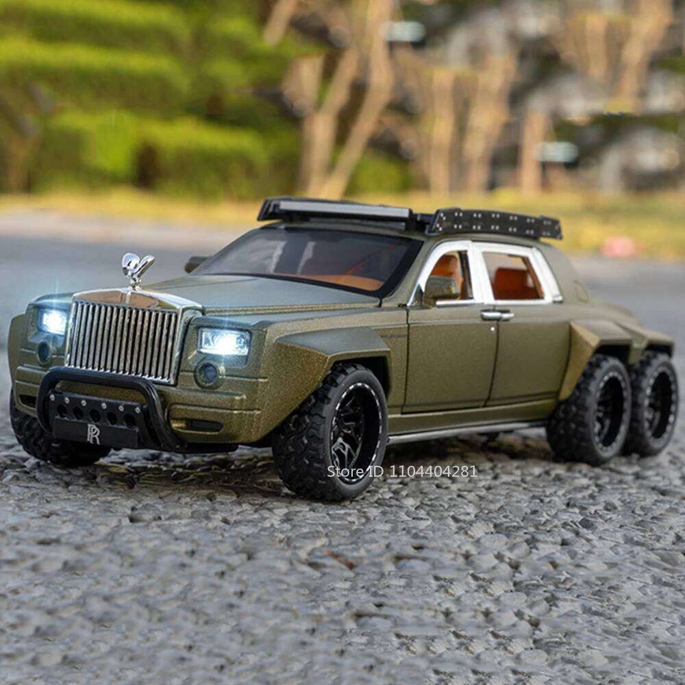 1:32 Rolls-Royce Phantom SUV 6X6 Alloy Dawn Model Toys Car Sound Light Pull Back Doors Opened Miniature Vehices Children's Gifts Z260306
