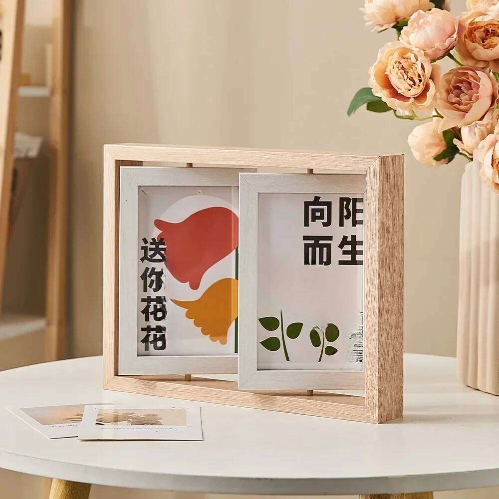 Modern Home Decor for Room Desk Frame Glass Portrait Hanging Picture Desktop Photo Frames Love Gift H260306