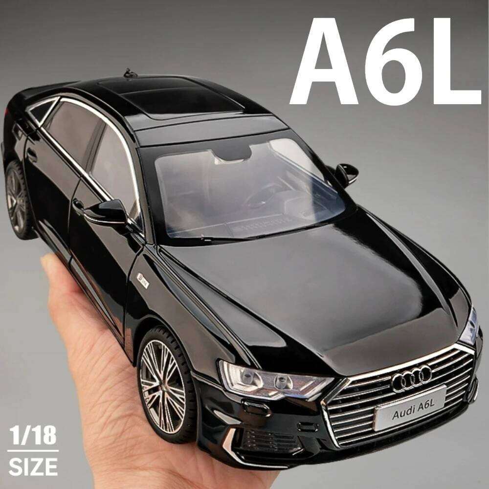 1:18 A6L Honda Accord Models Toys Cars Doors Opened Wheels Turned Vehicles Light Music Miniature Model for Boys Decoration Gifts Z260306
