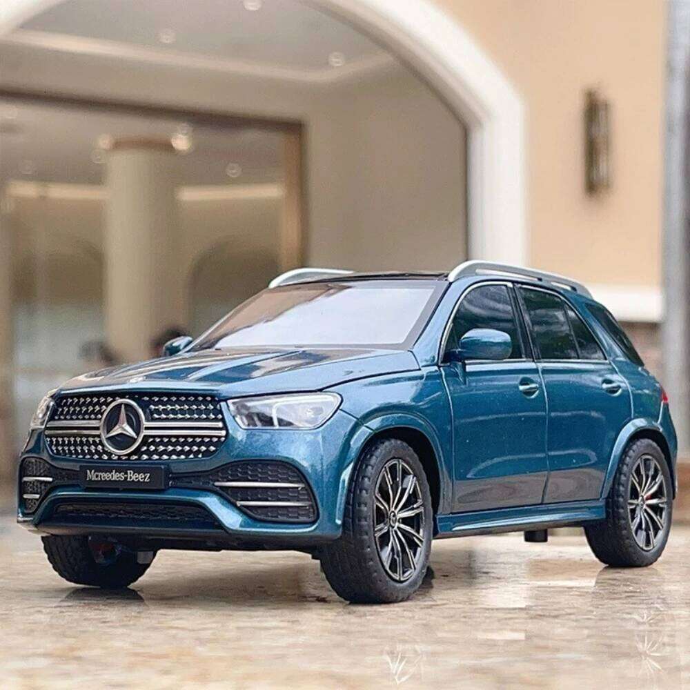 1:24 GLE350 GLS63 Miniature Model Toy Alloy Diecast Door Opened Sound Light Pull Back Front Wheel Steering Car Holiday Gifts Z260306