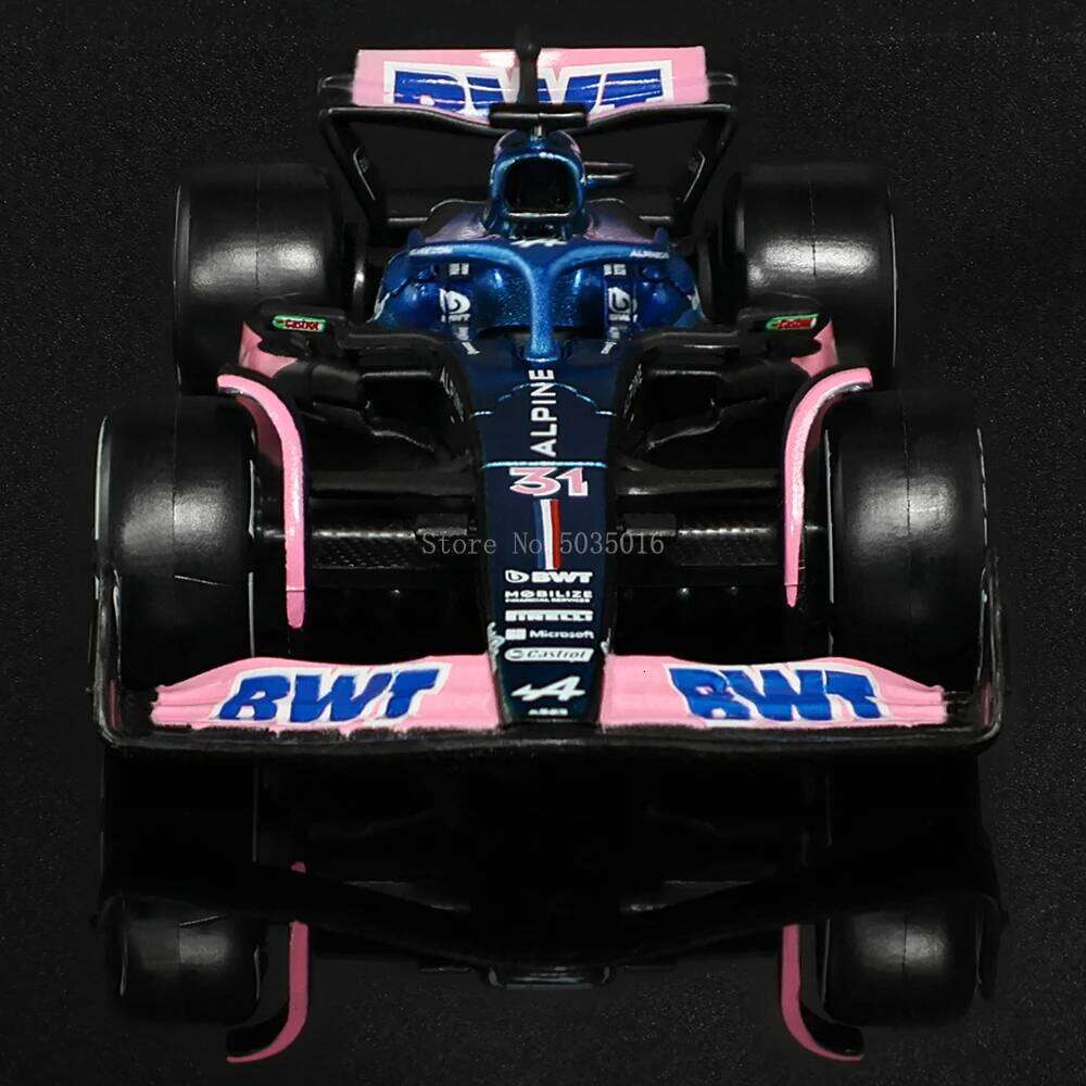 Bburago 1:43 Alpine F1 Team 2023 A523 10# Pierre Gasly 31# Esteban Ocon alloy car model toy series collection gift Die cast Z260307