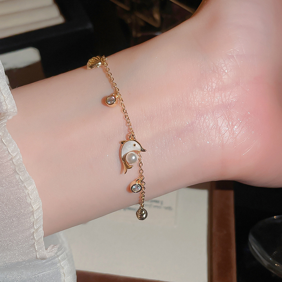 Exquisite Star-Moon Romantic Pearl Heart-Shaped Stone Bracelet for Girls, Ins-style Niche Personalized Design, Friendship Jewelry