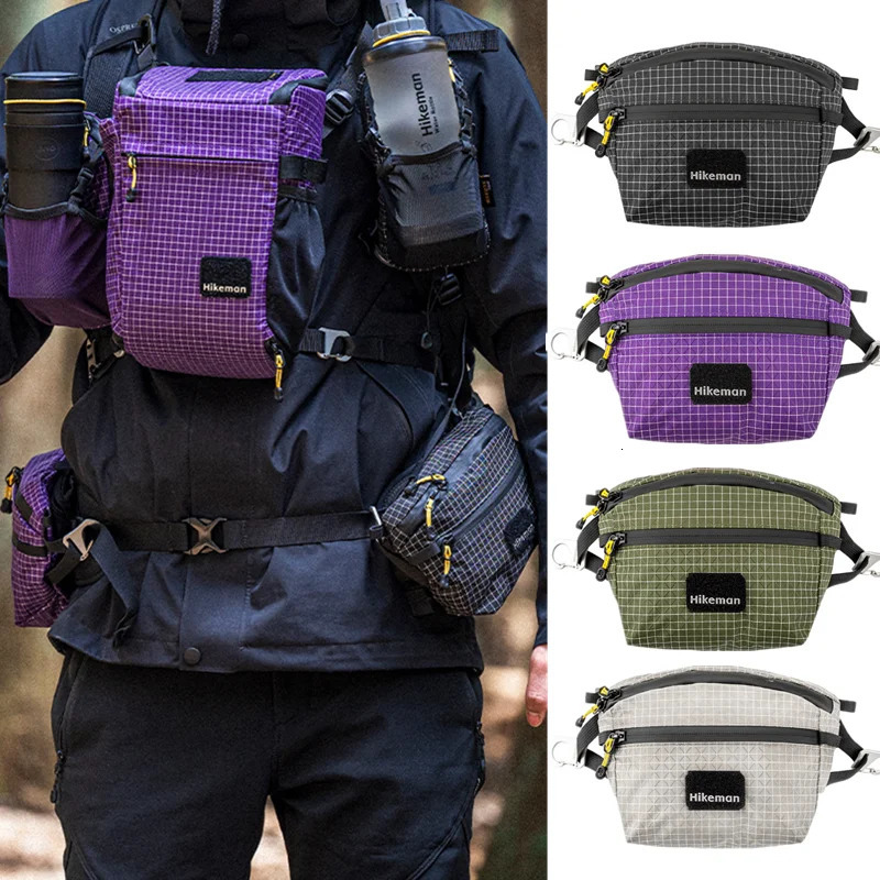 Outdoor Tactical Waist Pack Hiking Chest Bag for Fishing Climbing Camping Mobile Storage Backpack Expansion Attachment 260228