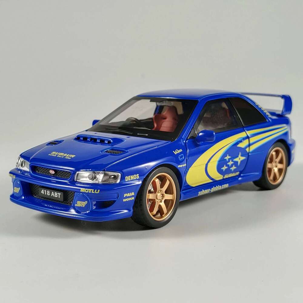 JDM 1/32 Subaru Impreza WRX STI Rally Supercar Diecast Model Alloy Metal Car Sound & Light Collection Hobby Birthday Gift Friend Z260306