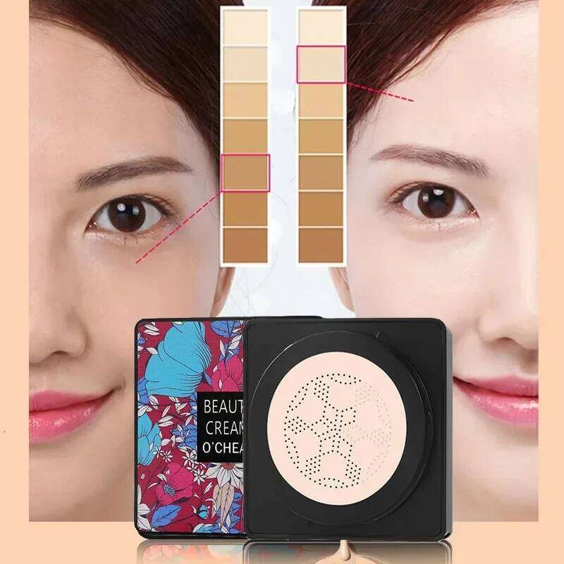 Magic Mushroom Head Air Cushion CC Waterproof Brighten Foundation Cream Women Base Makeup Face Korean Cosmetics 26L0306