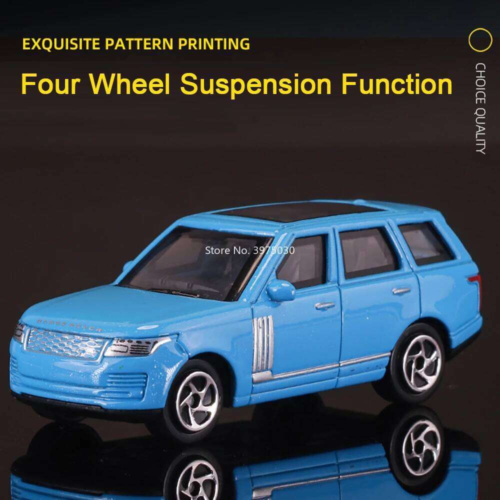 1:64 Land Range Rover Alloy Models Toys Diecast Cars Rubber Tire Exquisite Interior Miniature Vehicles Collect Souvenirs Z260307