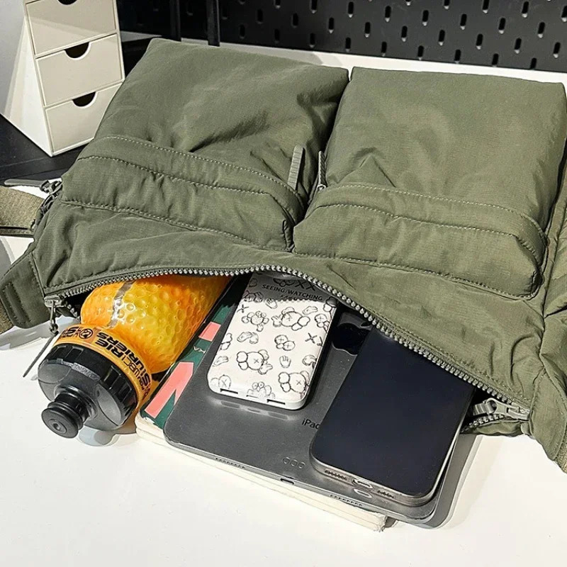 Casual Multi-pocket Messenger Bags for Women Fashion Nylon Shoulder Bag Ladies Large Handbags Female Travel Shopping Tote Purse 260306