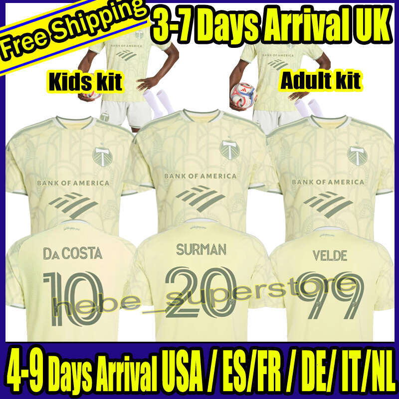 2026 Portland Away Timbers soccer jerseys 26 27 WILLIAMSON 19 MOSQUERA 29 MORENO 30 MATURE ANTONY CHARA LORIA US Kids Kits football jersey shirt
