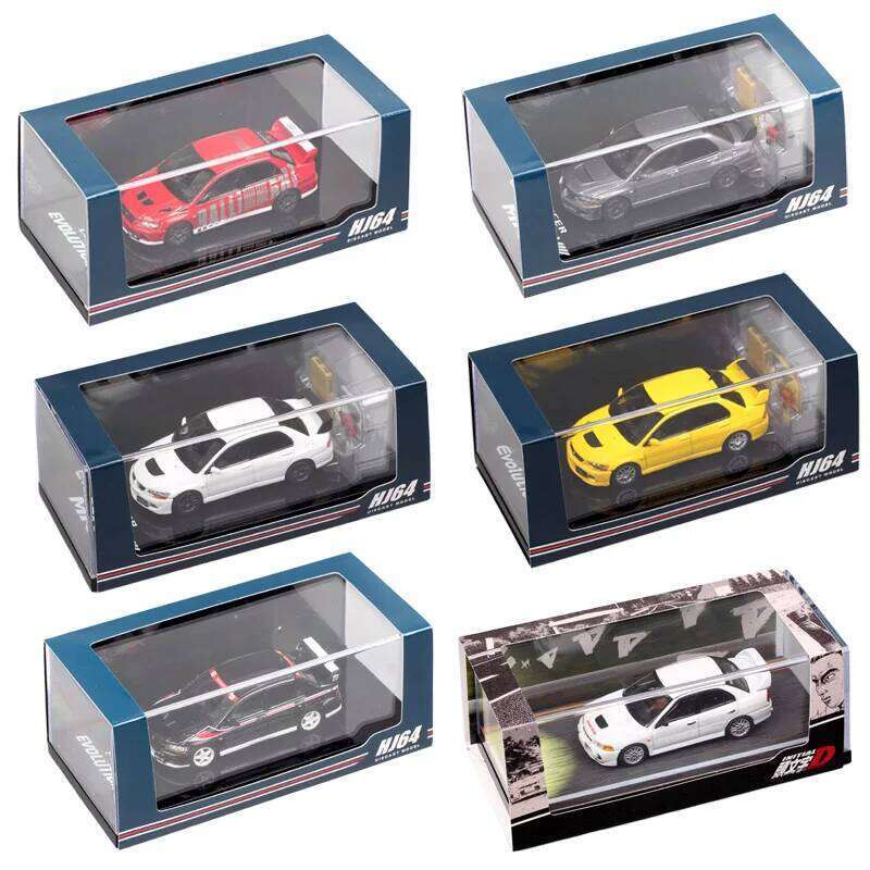 Hobby Japan 1/64 Scale Mitsubishi Lancer GSR RS Evolution EVO IX VII IV VIII Ralliart Rally Car Model Diecasts Toy Vehicles HJ64 Z260306