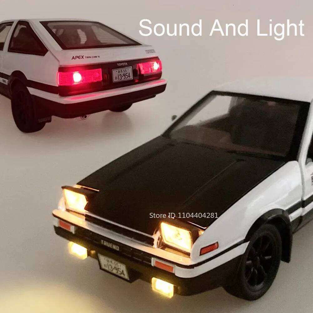 1:20 Initial D AE86 Rolls-Royce Cullinan Alloy Models Toys Diecast Cars Sound Light Pull Back Doors Opened Vehices Kids Birthday Z260306