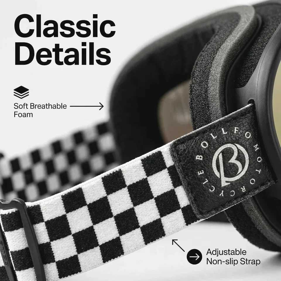 Vintage Motorcycle Goggles Over Glasses Photochromic UV400 Dirt Bike Goggles for Men Women Dual-Cycle Defogging Racing Glasses S260304