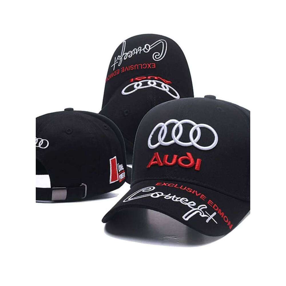 2025 New Audi Fashion Baseball Embroidered Outdoor Mountaineering Cotton Sunscreen Duck Tongue Hat Y260304