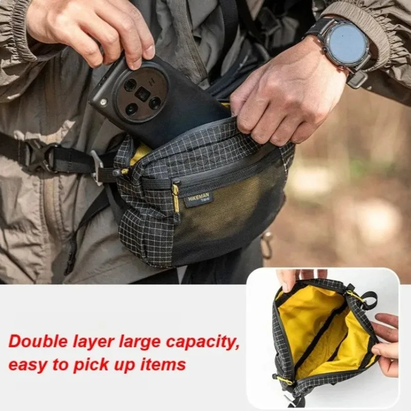 Dyneema Waist Bag 20L Waterproof UrltraLight Multi Pocket for Cycling Running Hiking Camping Outdoor Sports Accessories 260228
