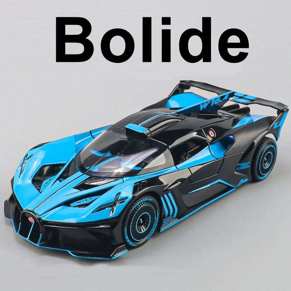 1:24 Bolide Atlantic Model Diecast Alloy Children Toys Sports Car Doors Opened Sound Light Pull Back Vehices Exquisite Gifts Z260306