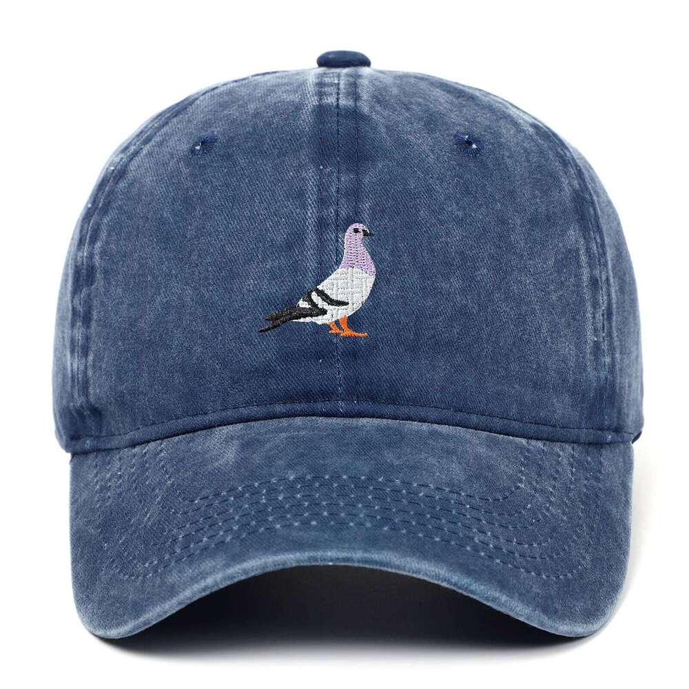 Baseball cap suitable for all seasons, pigeon embroidery pattern, men's and women's daily casual fashion, outdoor sun protection Y260304