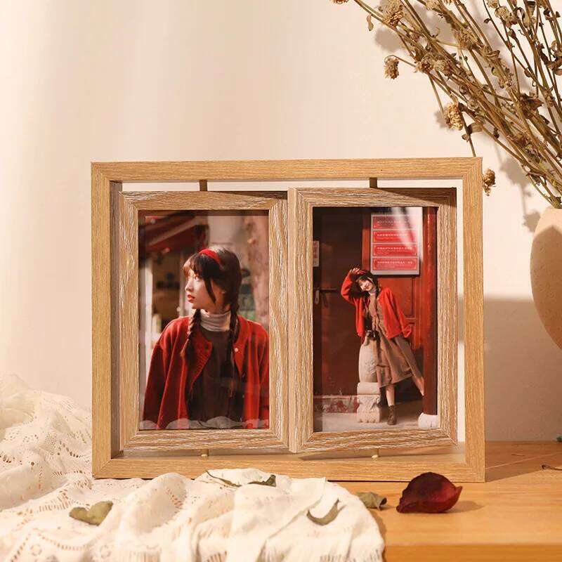 Creative Decoration Indoors Retro Wooden Fashion Desktop Frame Homestay Luxury Modern Home Decor Porta Retrato Lsxk H260306