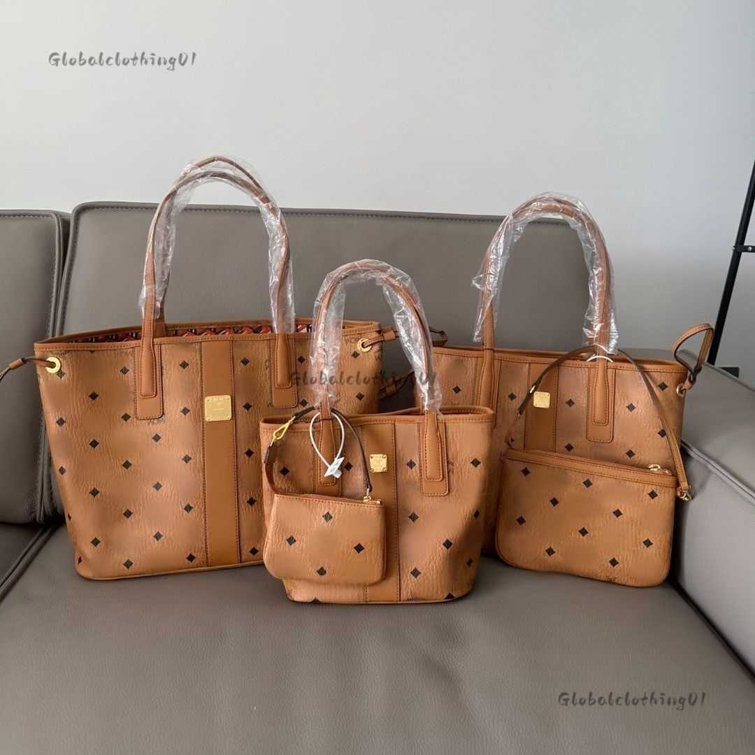 liz shopper tote bag in visetos women drawstring bucket bag tote bag designer Underarm bag genuine leather shoulder bag wander crossbody handbag fashion lady