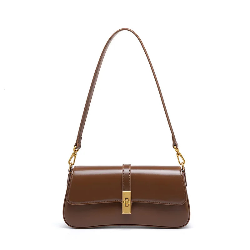 YANATARI underarm cowhide Genuine leather handbags women vintage shoulder bag female crossbody bags y high quality 260228