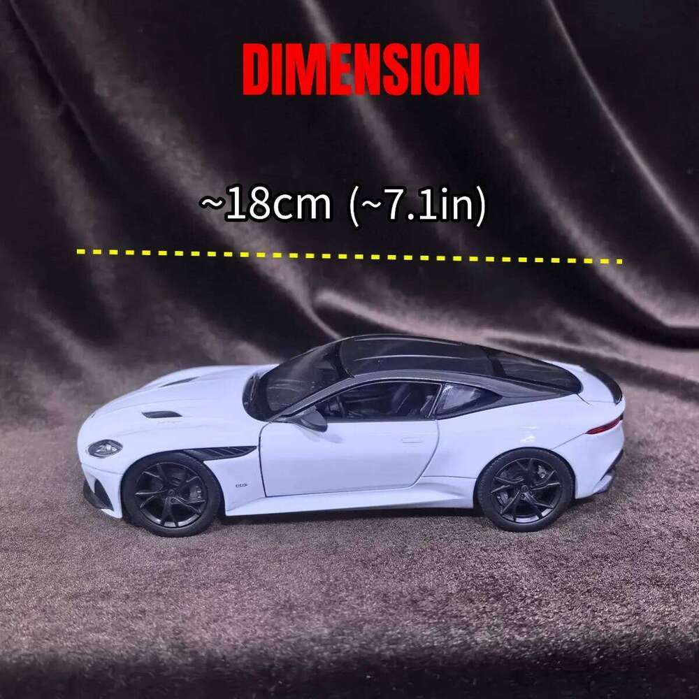 Limited 1:24 Scale Aston Martin DBS Superleggera Car Model, Luxury Vehicle Miniature Replica Figure Kid Xmas Gift Toy Z260306