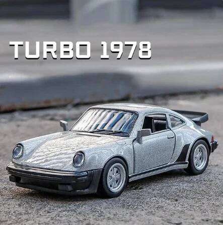 New 1:36 1978 Porsche 911 Turbo alloy car model with silent light Diecast Metal Alloy Model Car Toys For Gift Collection Z260307
