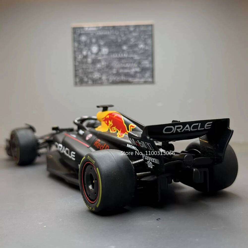 1:24 F1 Oracle Red Bull Racing RB19 Verstappen Model Cars Toys Floral Painting Wheel Steering Exquisite Miniature Car Boys Gifts Z260307
