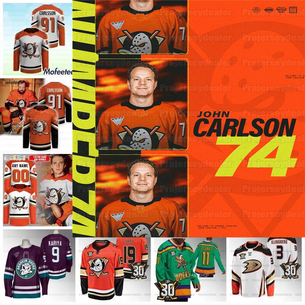 74 John Carlson Anaheim Leo Carlsson 2026 Ducks Hockey Jerseys Chris Kreider Jacob Trouba Trevor Zegras Troy Terry Adam Henrique Cam Fowler Getzlaf Killorn Milano