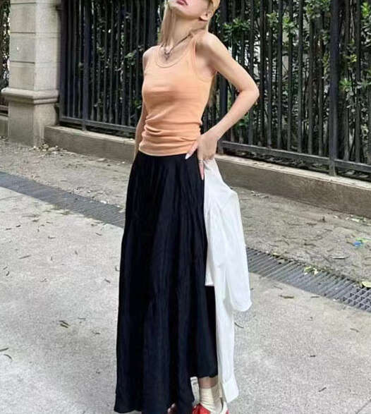 2026 Spring and Summer New High Waist Irregular pleated Skirt Multi functional a3 Women's Skirt
