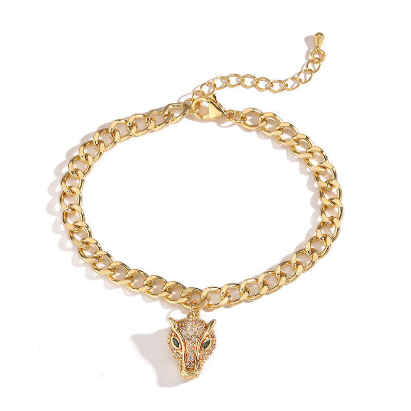European American hip-hop minimalist Cuban chain butterfly bracelet, fashionable light luxury jewelry for boys and girls, high-end bracelet