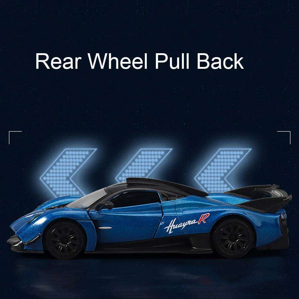 1:36 Pagani Zonda R Huayra Utopia Alloy Diecast Toyota FJ Cruiser Model Toys Car Can Glide Doors Opened Children Christmas Gifts Z260306