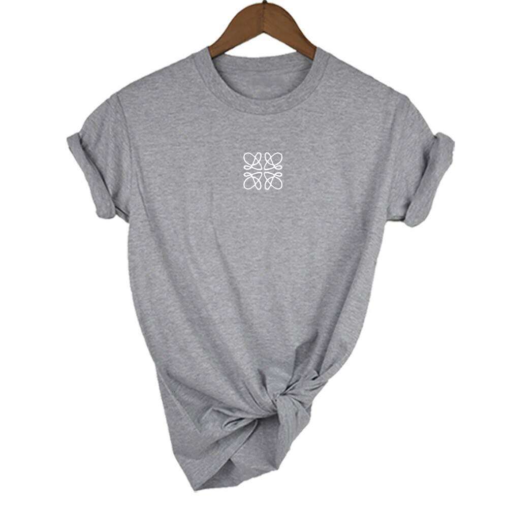 Women's Summer Cotton Alphabet Flower Shirt Fashion Printed Pattern T-Shirt Brand High Quality Short Sleeve Top XJ260306 XJ260306