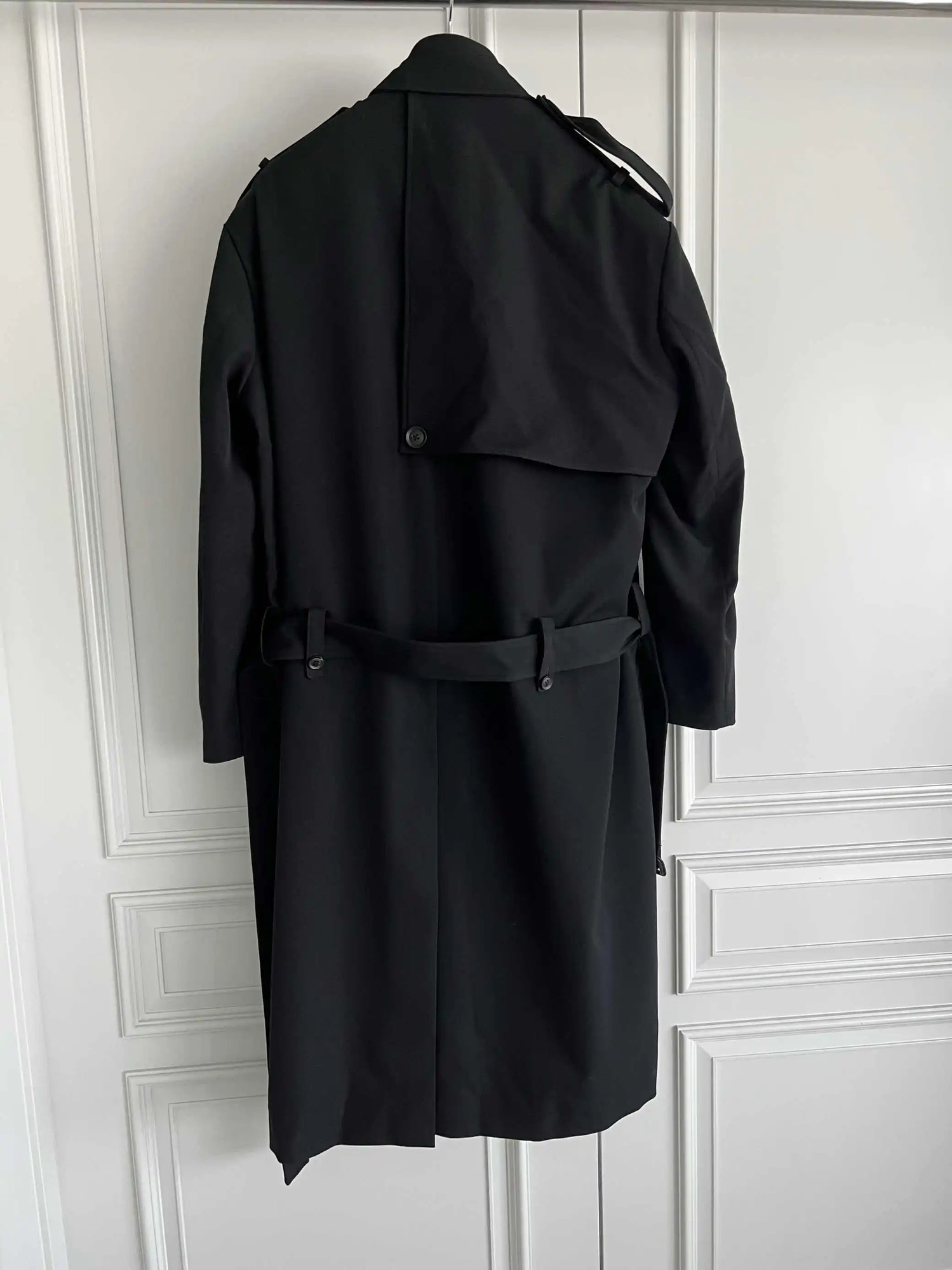 TOP-YAMAMOTO original n black wool coat 260226