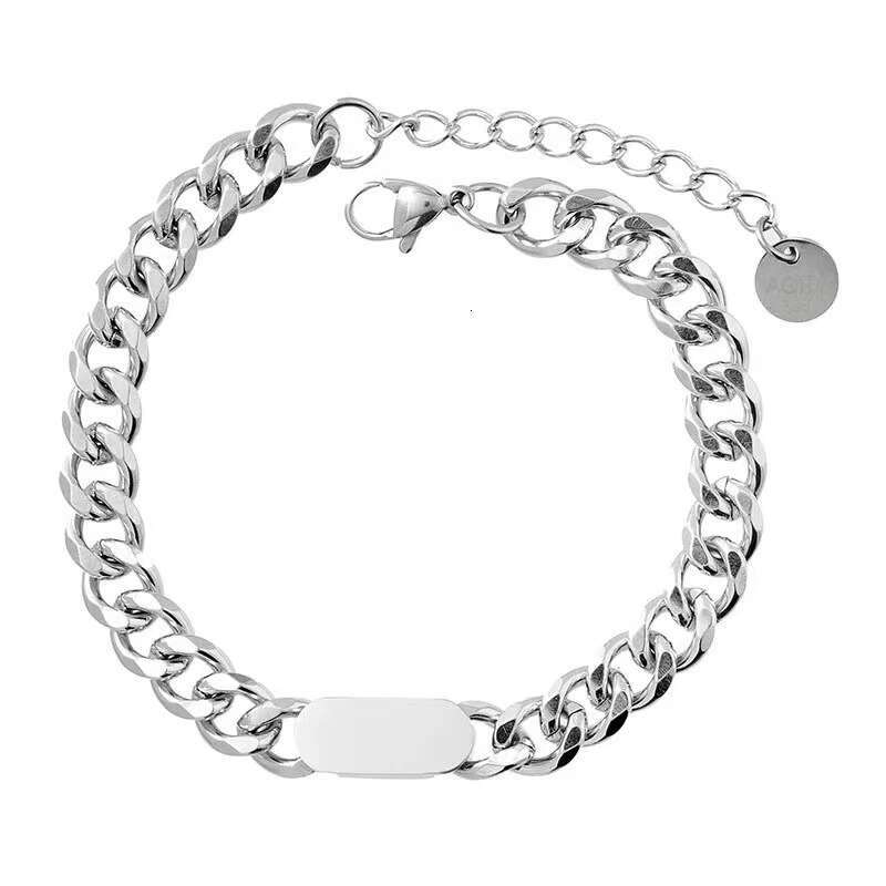Titanium Cuban chain necklace, trendy hip-hop titanium steel chain, simple and versatile men's punk jewelry