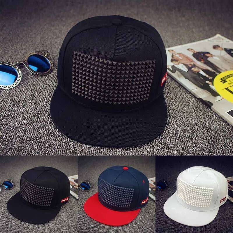 5 Colors New Hot Sale Plastic Triangle Baseball Hip Hop Flat-brimmed Hat Snapback Cap Hats for Men and Women Y260304