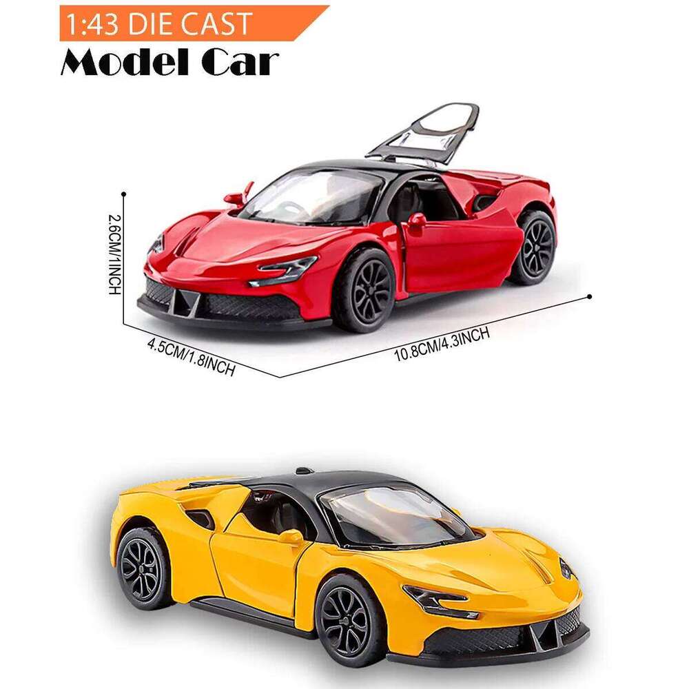 1:43 Scale 4 Inch Die Cast Race Toy with Pullback Action Alloy Model Car for Collection and Ornament Birthday Gift Boy Z260306