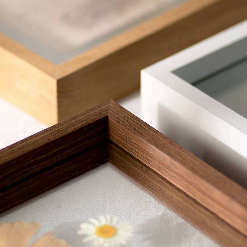 Wood Specimen With Real Glass Frame,Picture For Wedding Picture Frame Desktop Photo Decor H260306