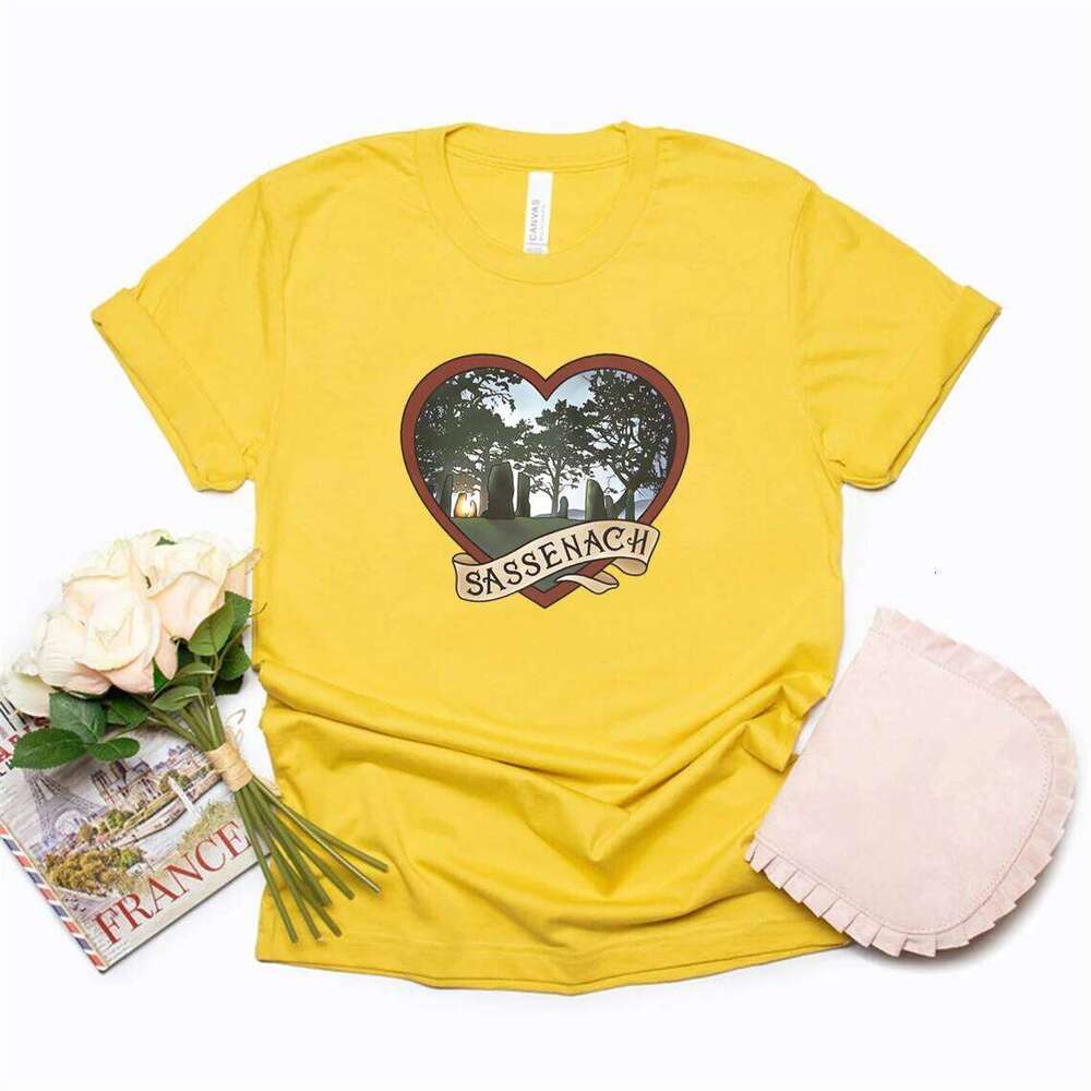 1743 T-Shirt Outlander Book Series Shirt Jamie Fraser T-shirt Tops for Women Sassenach Fan Gift T Shirts Y2k Aesthetic XJ260306