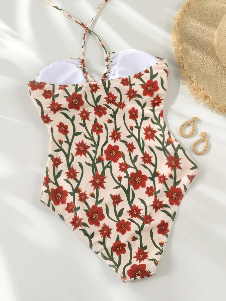 ZRTAK Sexy Micro Bikini Sets One Piece Suit Women Swimsuit Push Up Bikinis Bathing Swimwear Print Beachwear 260306