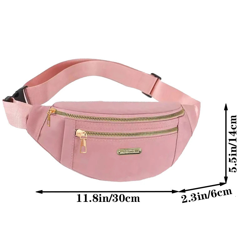 Neutral Style Bags Mens and Womens Waist Suitable for Business Trips Tourism Nylon Material Various Colors 260227