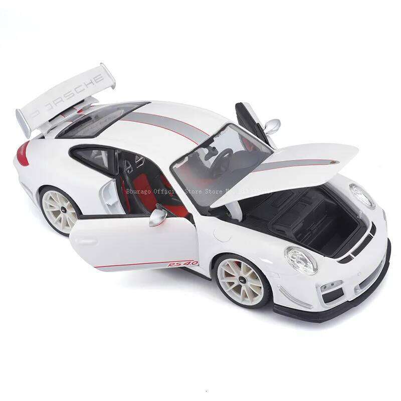 Bburago 1: 18 Porsche 911 GT3 RS 4.0 racing die-casting static model alloy car toy collection gift Z260306