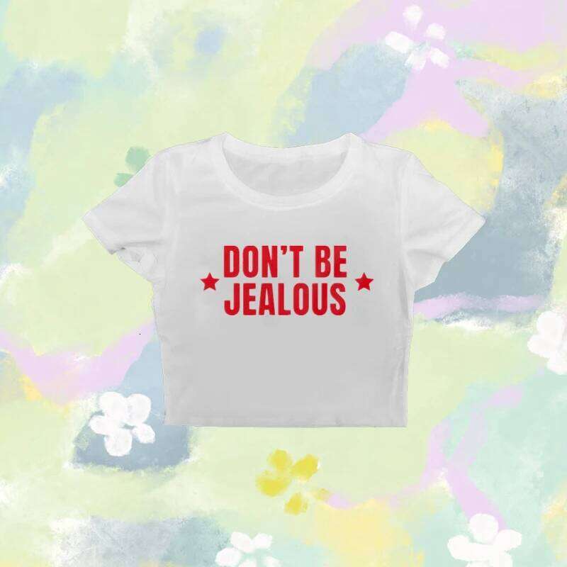 Y2k Aesthetic Letter Printed T Shirt Women 2000s Vintage Punk Gothic Crop Tops Summer Short Sleeve Slim Baby Tees Streetwear XJ260306 XJ260306