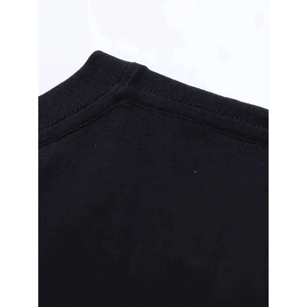 Women's Black Print Short Sleeve Crew Neck T-Shirt Casual Summer Top Classic Design for Attire Cherry T-shirt XJ260306 XJ260306