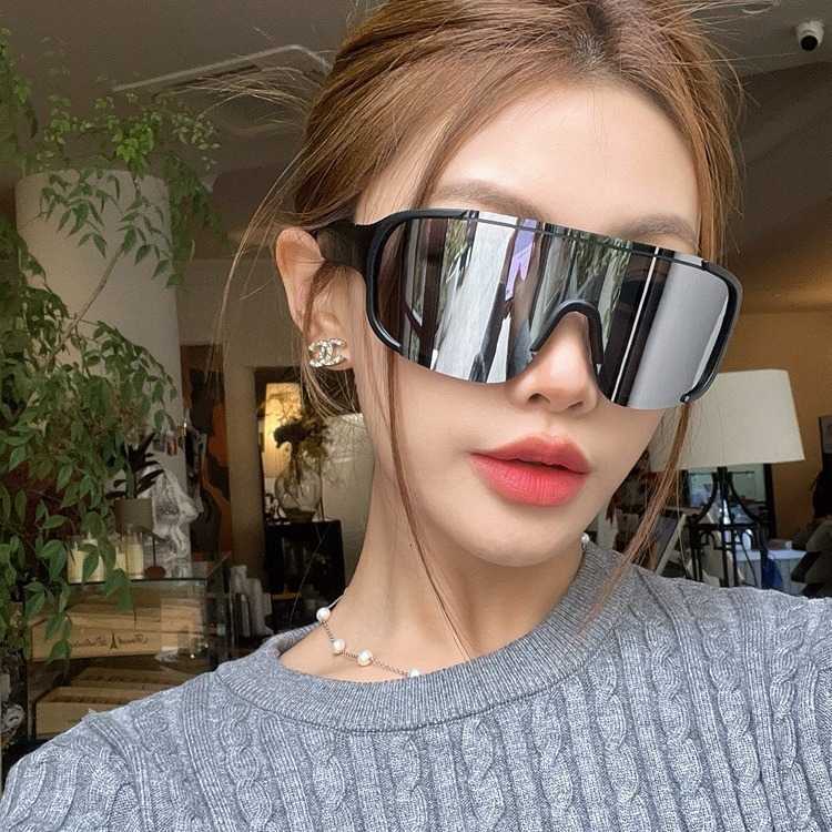 Matte black mercury large-frame outdoor cycling glasses windproof mountaineering and skiing goggles UV protection unisex protective sunglasses S260304