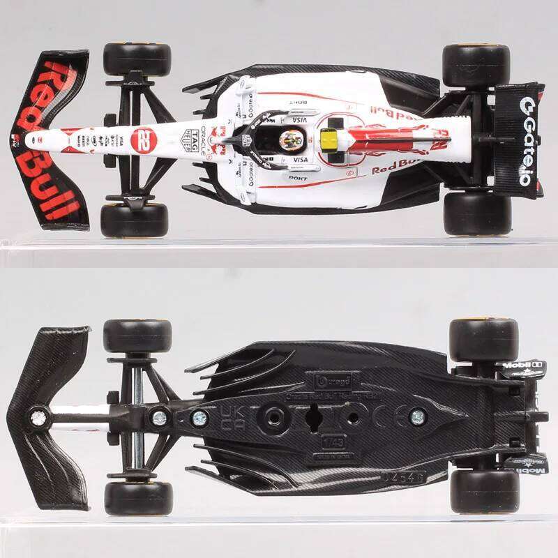 Bburago 1/43 Scale 2025 Red Bull RB21 #22 Yuki Tsunoda GP Racing Car Model Diecast Toy Vehicles Helmet Acrylic Box White Z260306